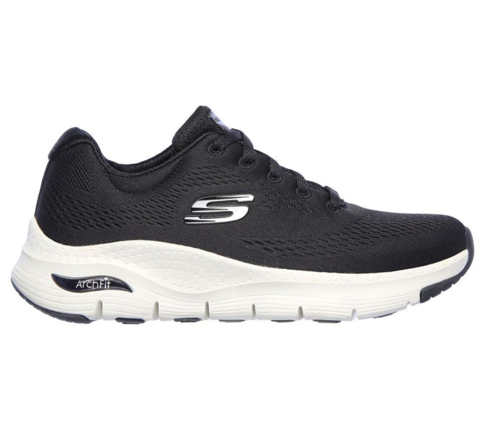 Skechers Walking Shoes Store - Arch Fit - Big Appeal Womens Black White