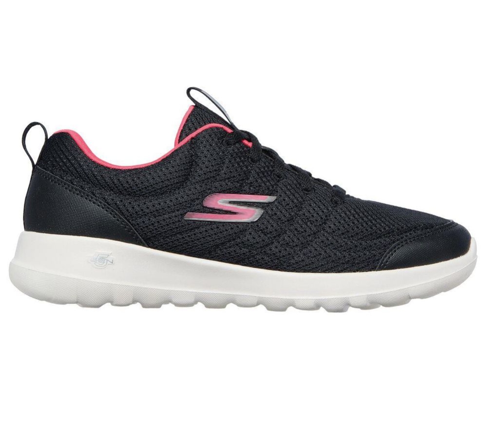 Skechers Walking Shoes Cheap Sale Online - GOwalk Joy Womens Black Pink