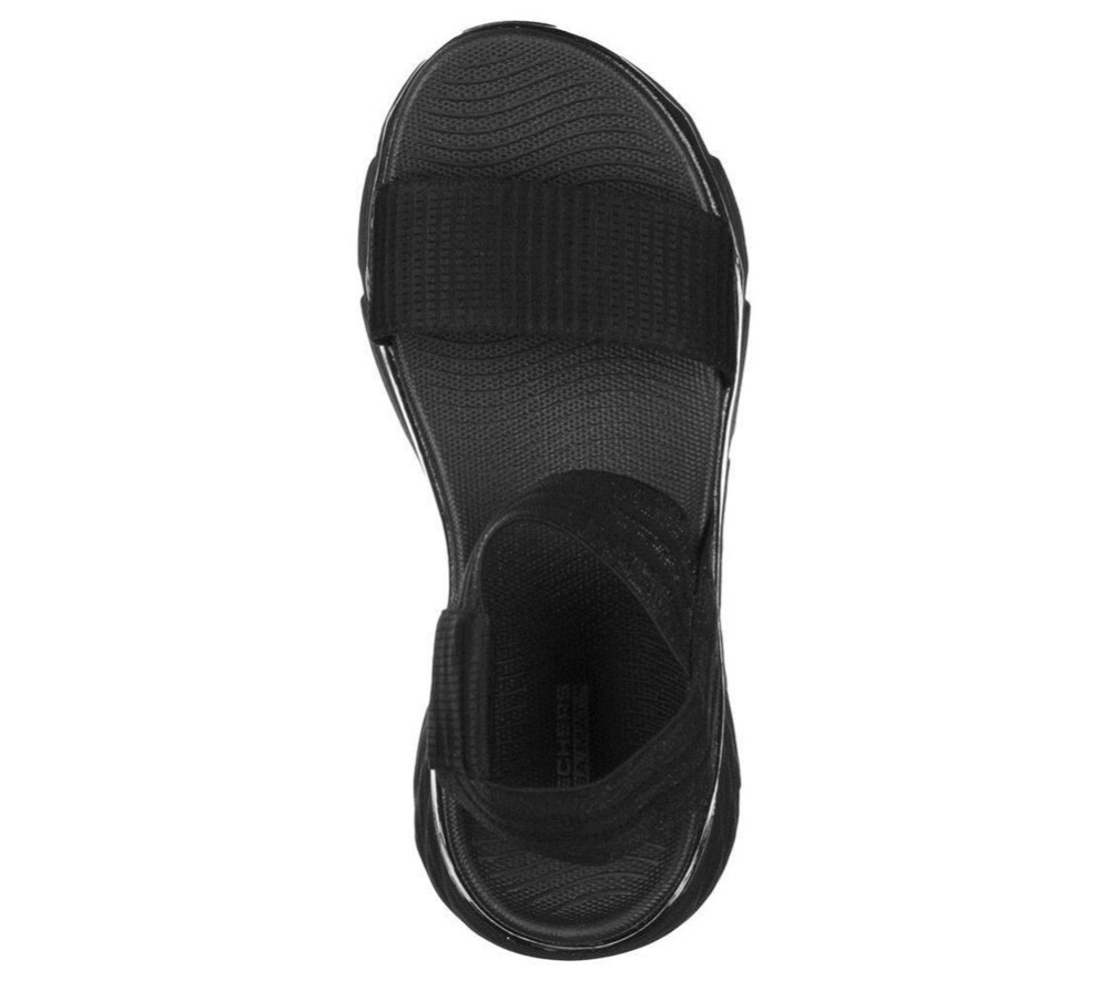 Skechers Sandals Online - Max Cushioning - Swerve Womens Black
