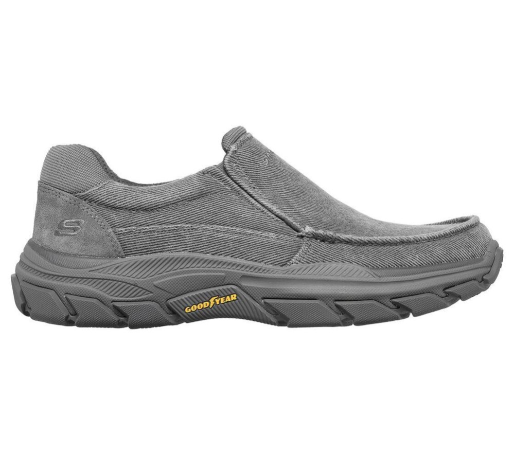Skechers Trainers Outlet Store - Relaxed Fit: Respected - Vergo Mens Grey